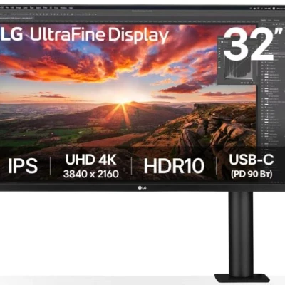 Монітор LG 31.5" 32UN880K-B 2xHDMI (32UN880K-B)