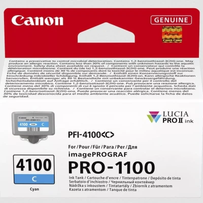 Картридж струменевий Canon PFI-4100 imagePROGRAF PRO-1100 Cyan (6778C001)